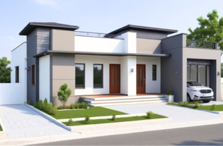 Contemporary Style House Front Elevation Designs