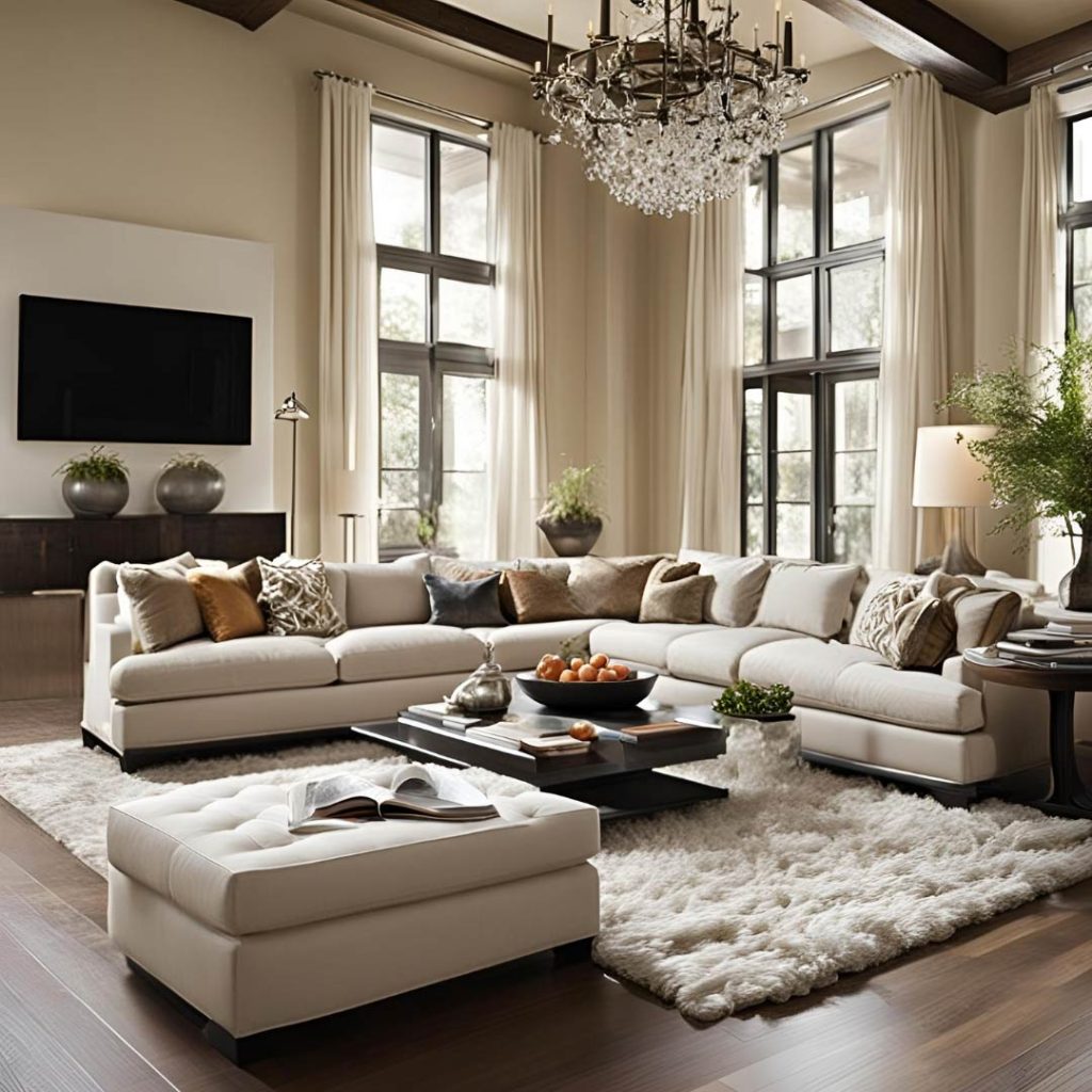 Spacious elegant living room