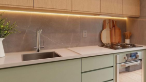 peach-colour-kitchen-design