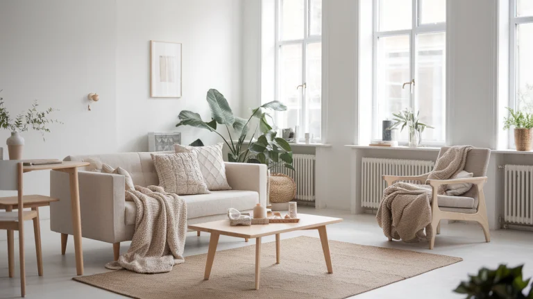 Natural Materials Living Room