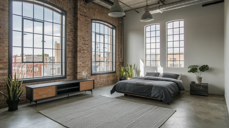 Loft-Style Bedroom Design