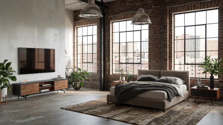 industrial bedroom design