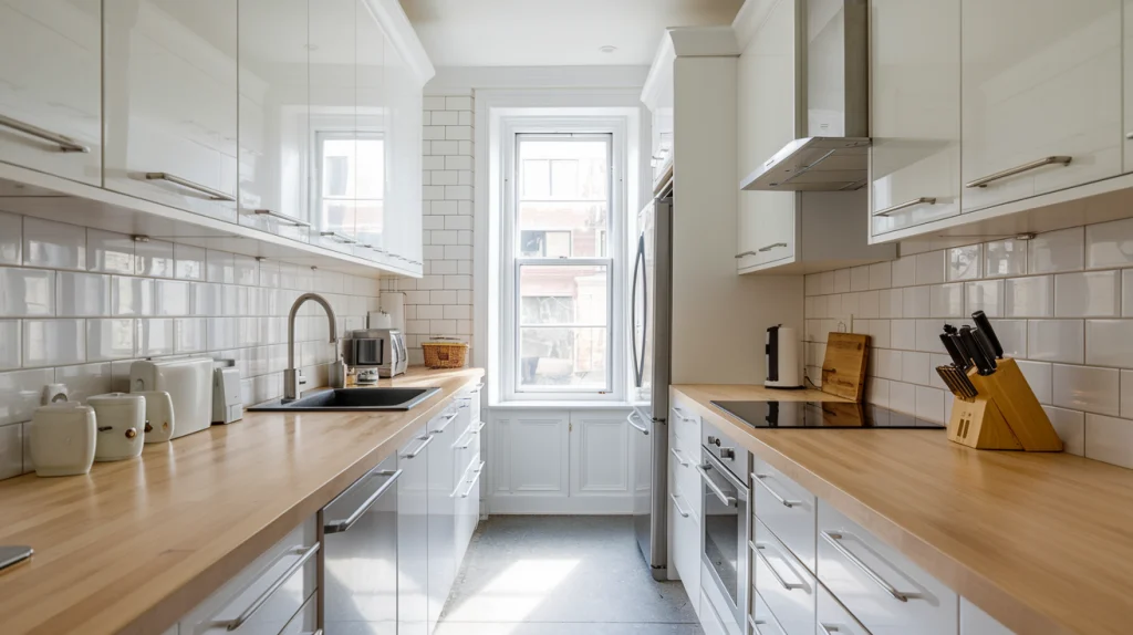 Corridor kitchen layout