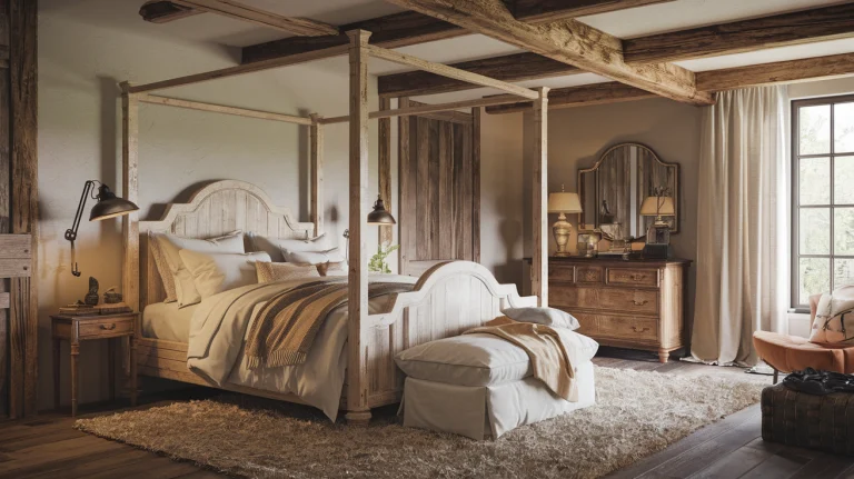 rustic farmhouse bedroom interior design