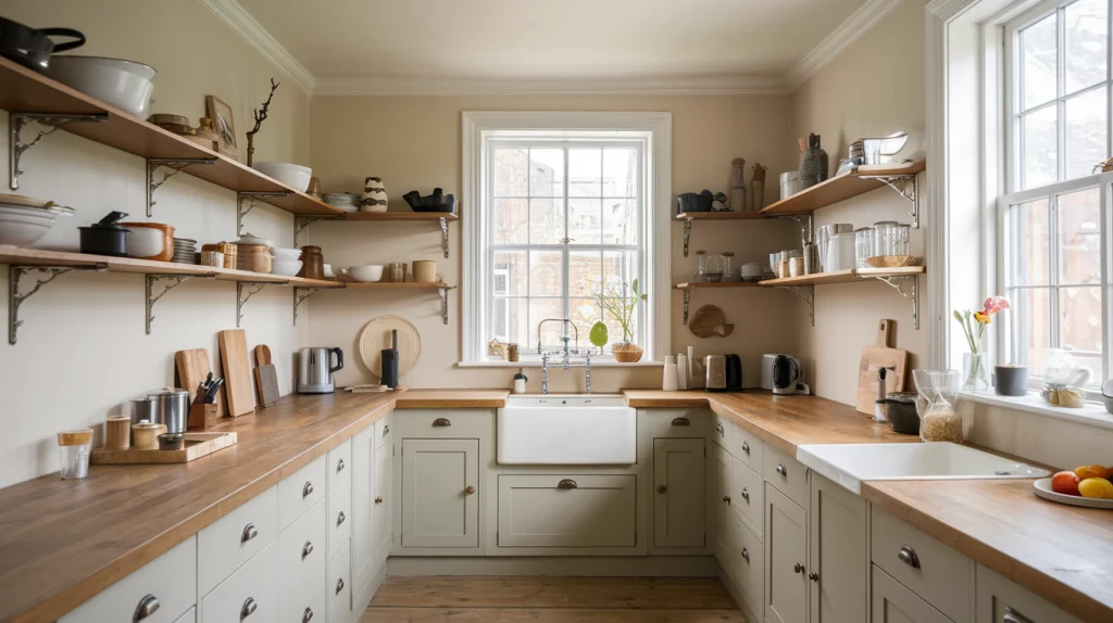 Three-wall kitchen design