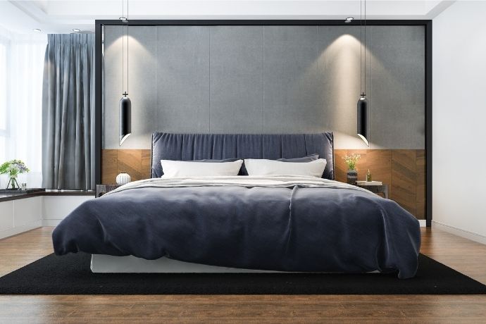 master bedroom modern headboard design