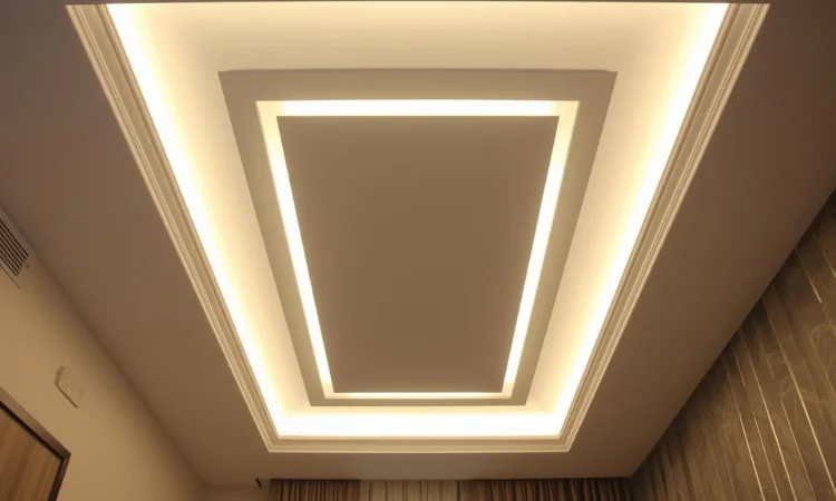 False Ceiling with Integrated LED Panels