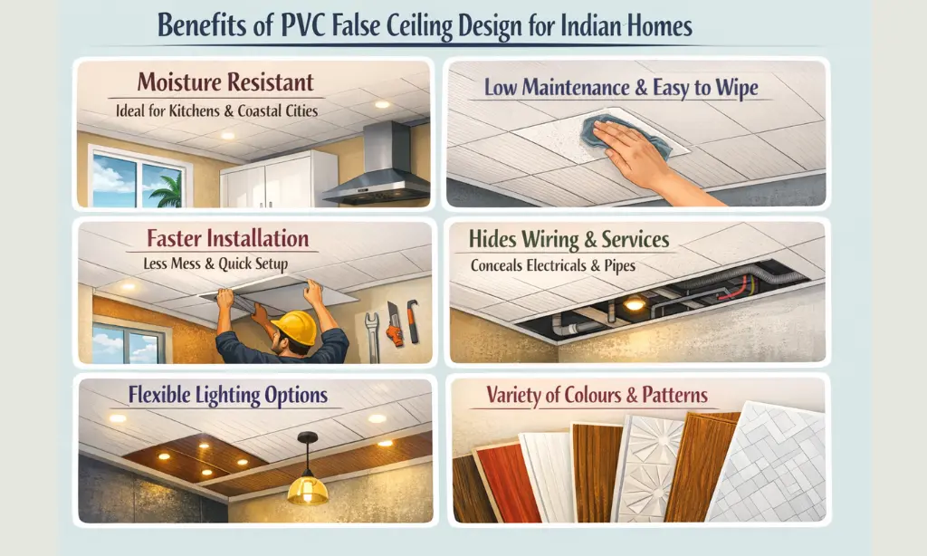Benefits of PVC False Ceiling Design for Indian Homes
