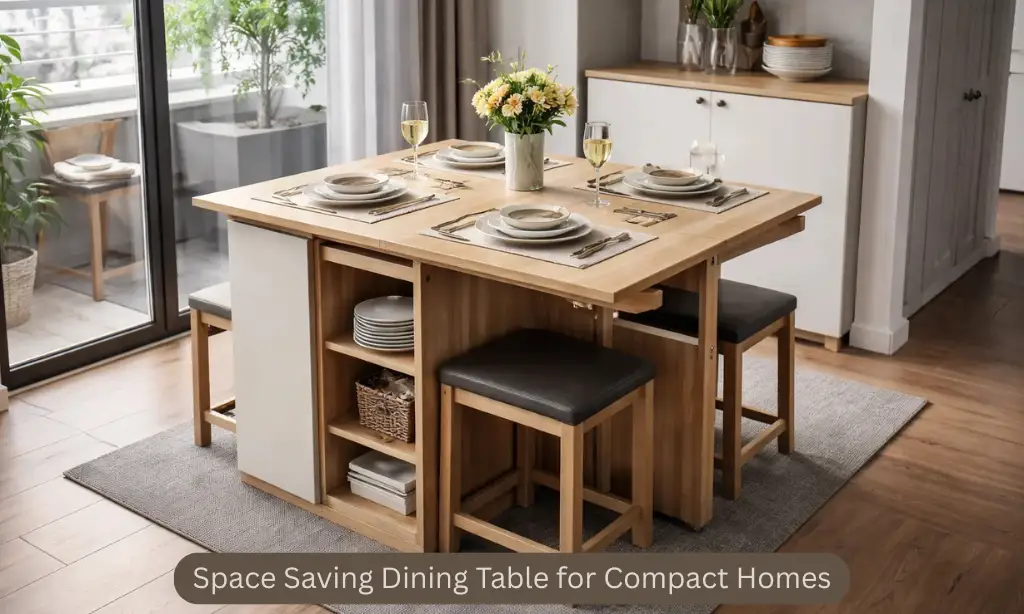 Space Saving Dining Table for Compact Homes
