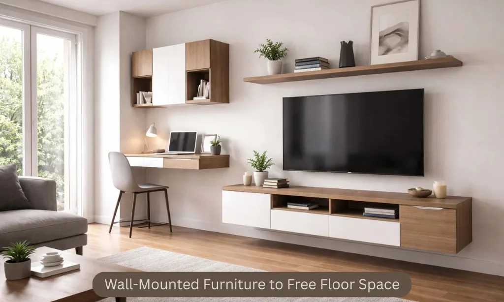 Wall Mounted Furniture to Free Floor Space