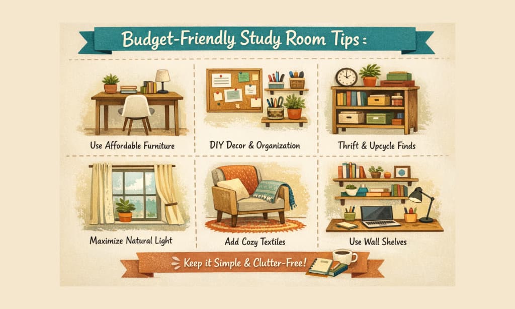 Budget-Friendly Study Room Design Tips
