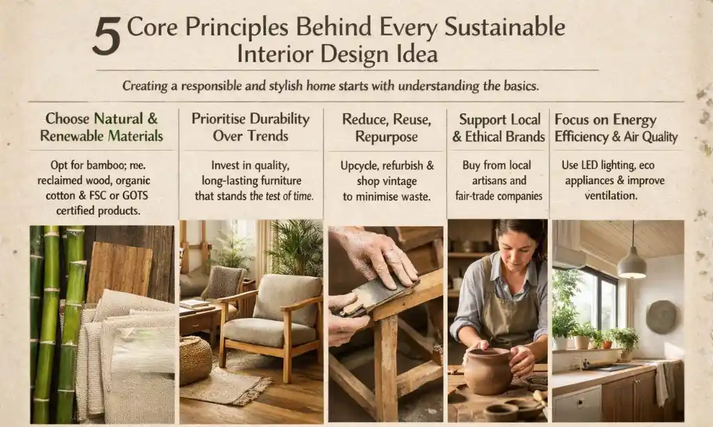 core principles behind every sustainable interior design idea
