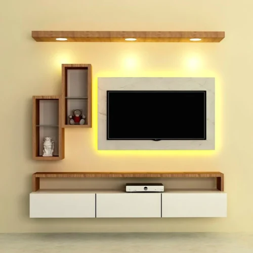 Stylish Television Unit Layout